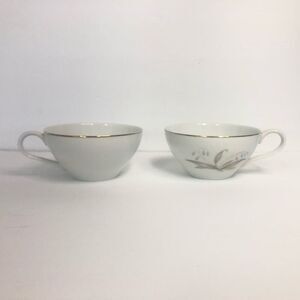 kaysons fine china golden rhapsody teacups set of 2 vintage 1961 bellflower gold